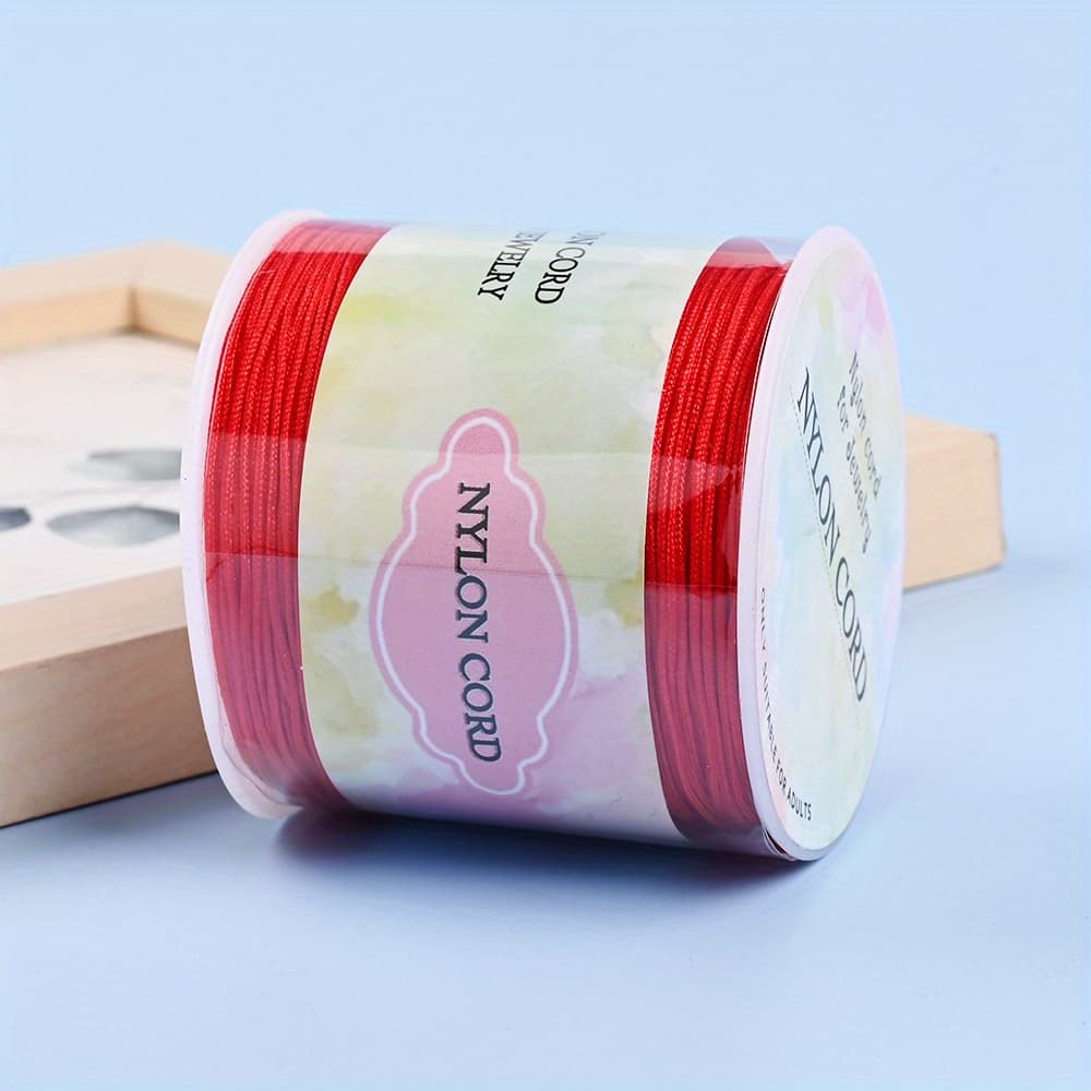 TEMU 100m/3937in Nylon Cord For Jewelry Making 0.8mm Multicolor Thread String Crods Diy Handmade Beading Jewelry Crafts Accessories