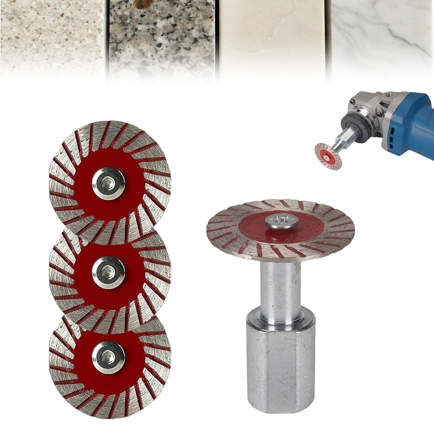TEMU 1.57' Diamond Saw Blades Set - Precision Stone Cutting , 40mm Multi-functional Professional Mini Diamond Cutting Blade Set, For Granite, Marble, Sandstone