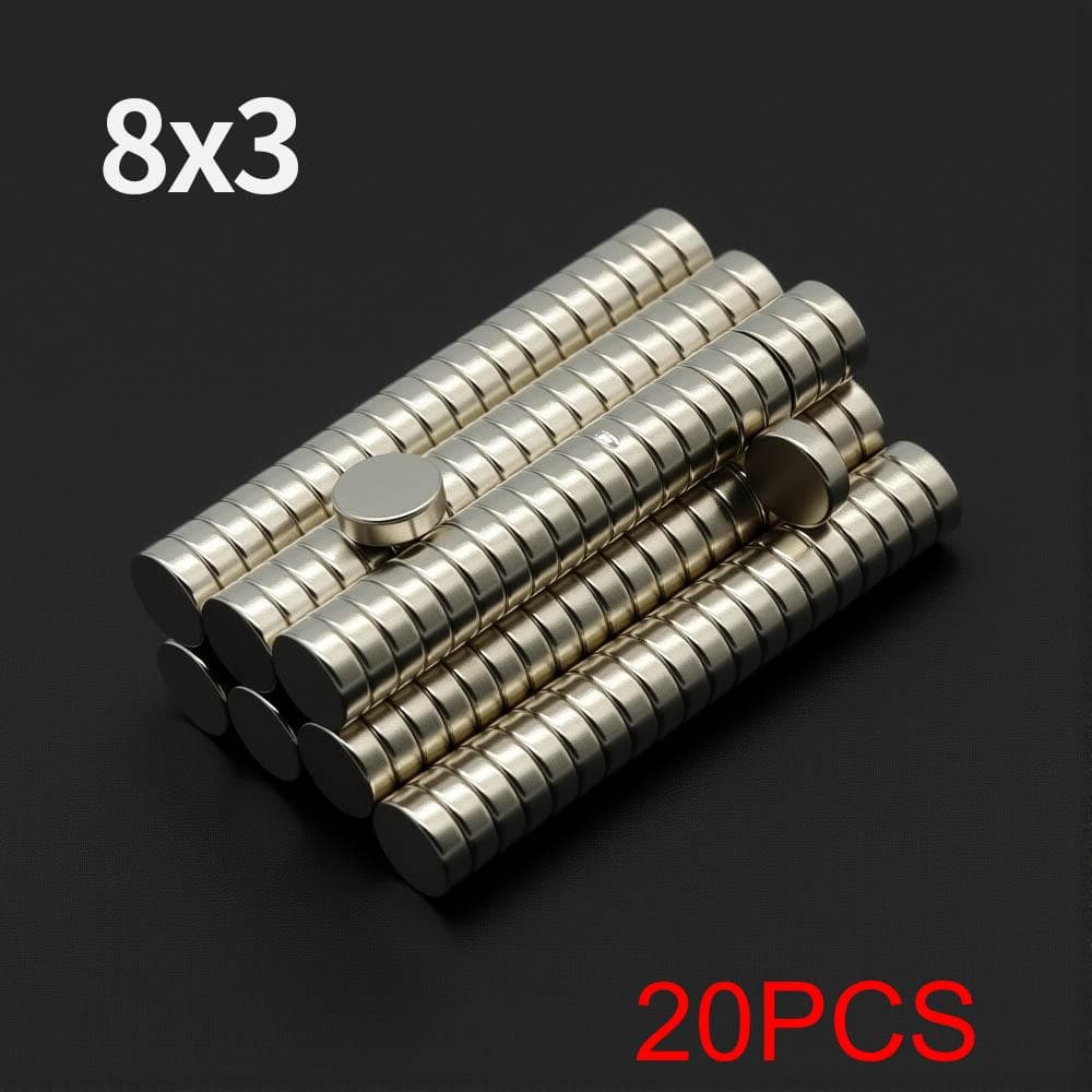 TEMU Refrigerator Magnets 8x3mm Magnet N35 Magnetic Round Magnets For Home, Kitchen, Office