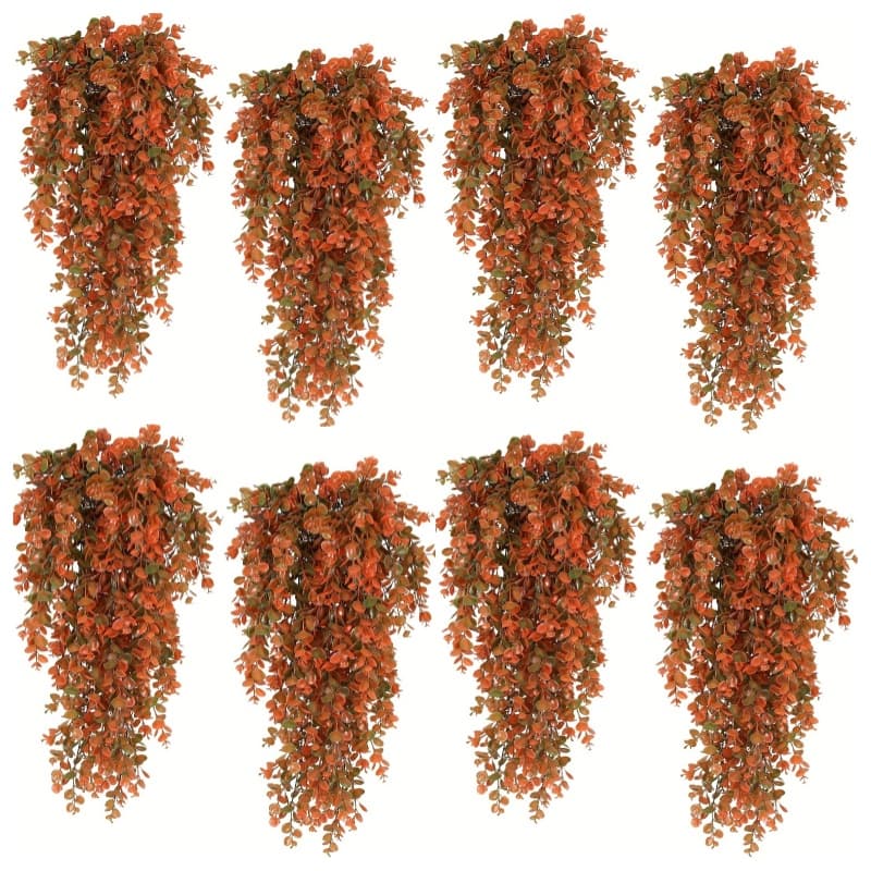 TEMU Autumn — Thanksgiving / Christmas Leaf Decor, No Maintenance Indoor/outdoor Artificial Plant (fade-resistant And Fireproof)