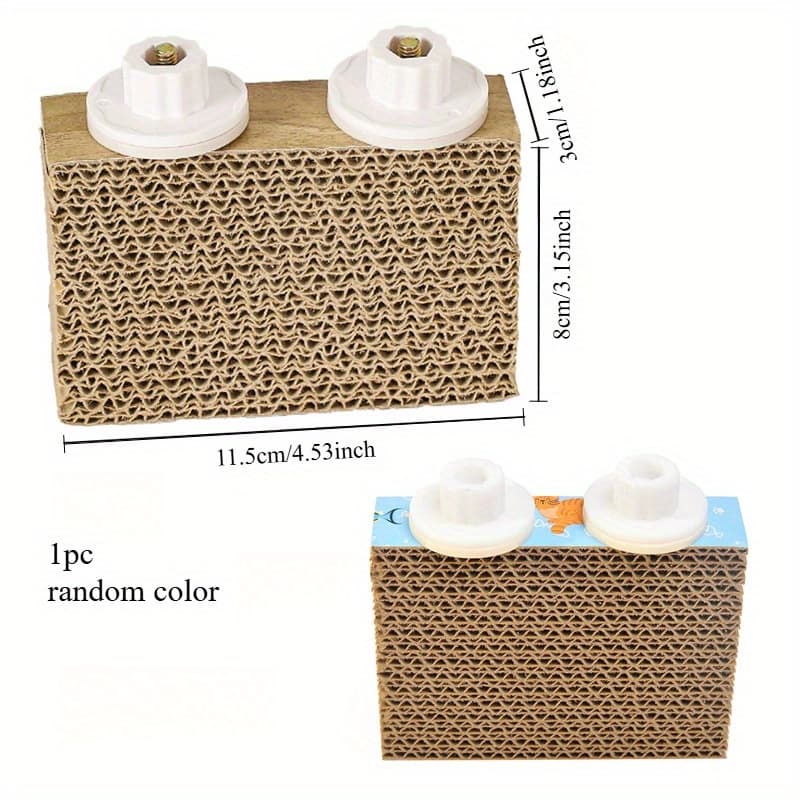 TEMU A Parrot Scratching Corrugated Pad - A Multifunctional Bird Biting And Scratching Station Accessory Suitable For Cages