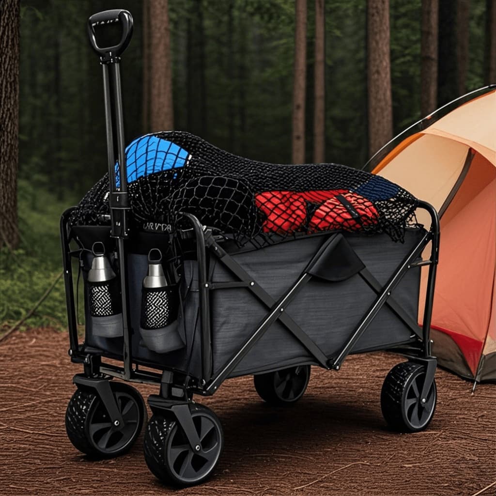 TEMU 1 Heavy Duty Foldable Nylon Car Net| Suitable For , Folding Carts, Utvs, And Trailers- Cargo Transport Net, Suitable For Camping, Hiking, Outdoor Transport- Secure Loading Net