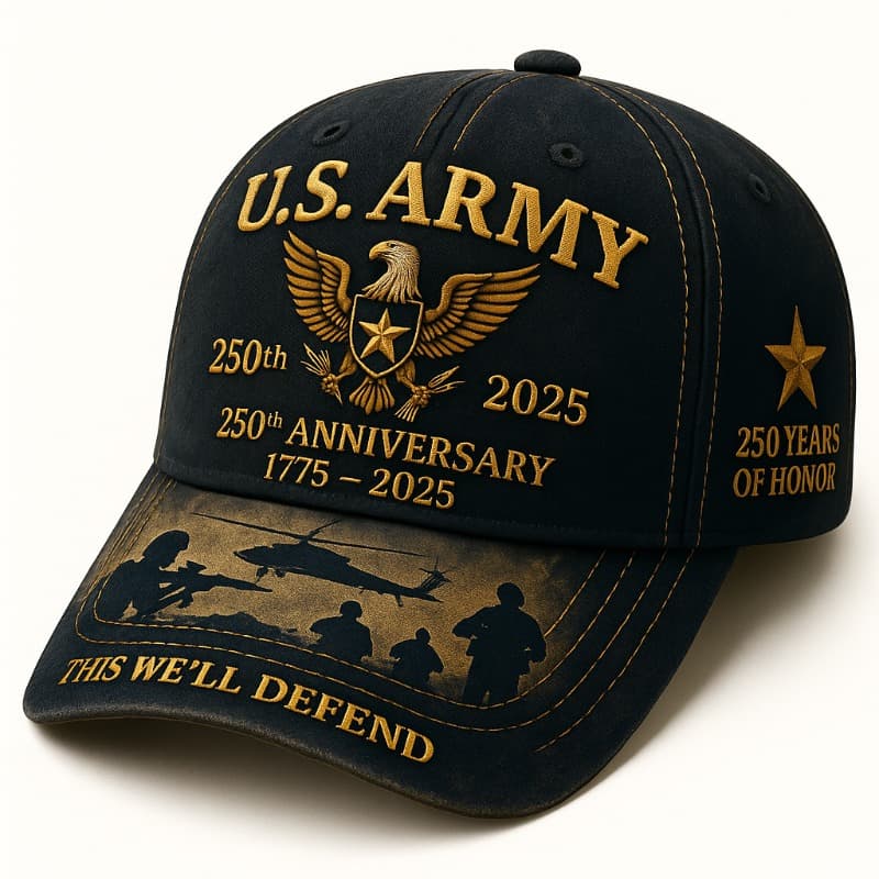 TEMU 250th Anniversary 1775-2025 This Embroidered Baseball Hat