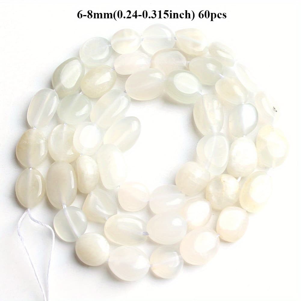 TEMU 6-8mm Stone Beads Irregular Stone For Jewelry Making Diy Bracelet Beaded Necklaces Material Earrings Accessories Handcrafted Supplies