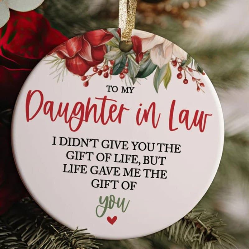 TEMU A Single Piece For My Daughter-in-law Mother-in-law, Celebrating , But Life Blessed Me As Daughter. A Christmas Ornament Gift Suggestion
