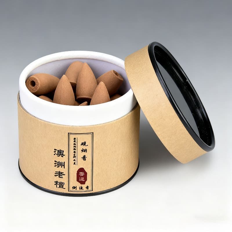TEMU 40 Packs Natural Wood Base & Sandalwood - Backflow Smoke Incense Cones For Home Diffuser, Relaxation, Meditation & Yoga - Fragrance Sticks, Calming Flow Scents (no )