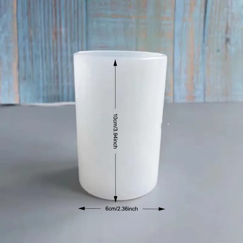 TEMU 3d Cylinder Silicone Mold For Candles, Handmade Candle, Soap Mold, Craft, Gift Making, Resin Wax Plaster, Home Decoration