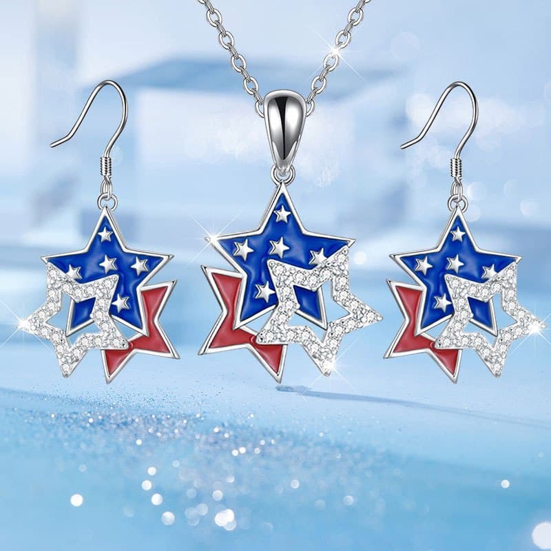 TEMU 3pcs Simple Day Earrings Necklace Party Commemorative Jewelry Exquisite Christmas Birthday Gift