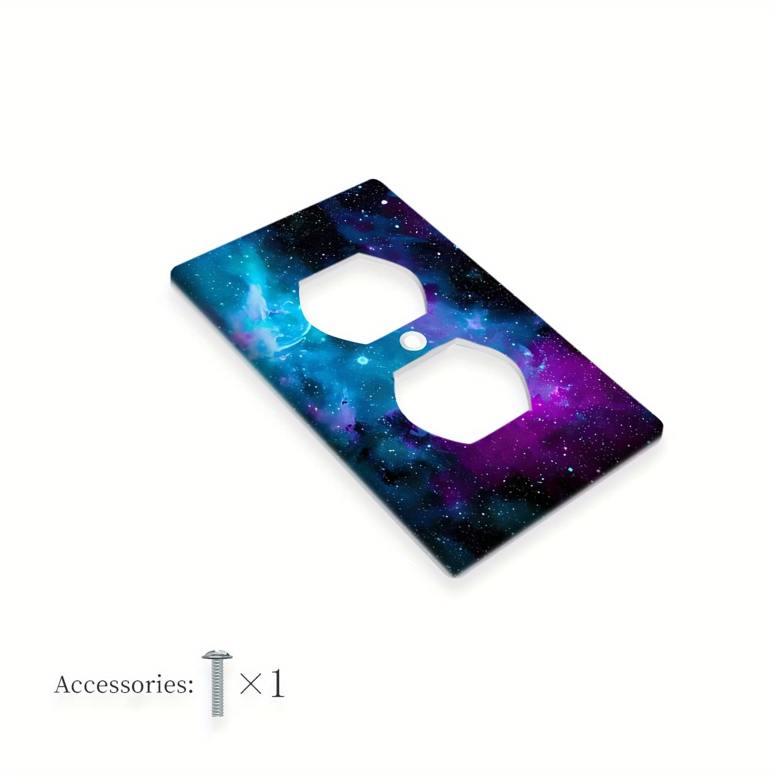 TEMU 1pc 1gang/2gang Decorative Pattern Light Switch Cover | Decorative Wallplate, Electrical For Indoor Outdoor, Bedroom, Kitchen, Home Bathroom Decor
