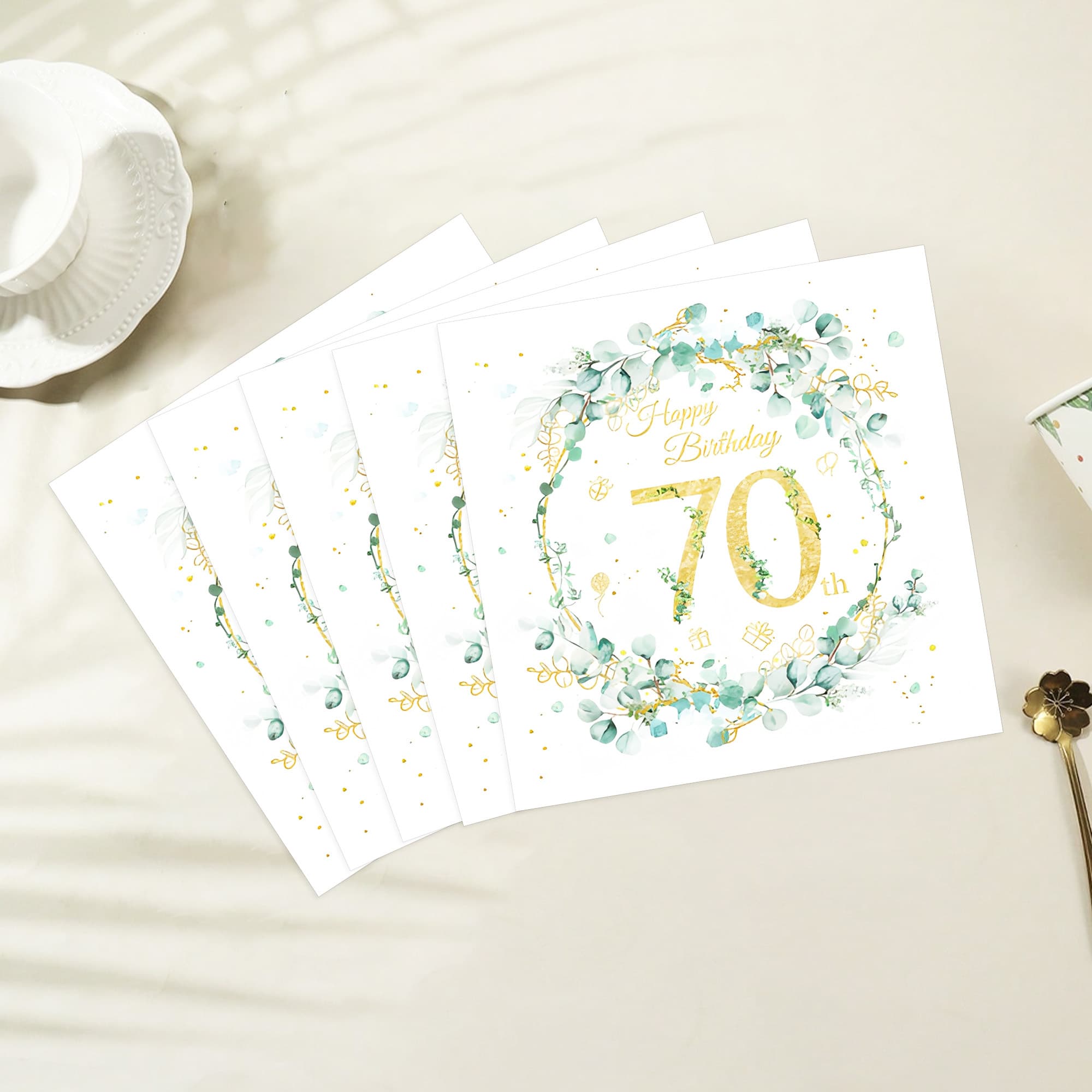 TEMU 20-piece 70th Anniversary Theme Napkins, Suitable For Party Supplies, Party Decorations, Birthday Theme Party Disposable High-quality Napkins