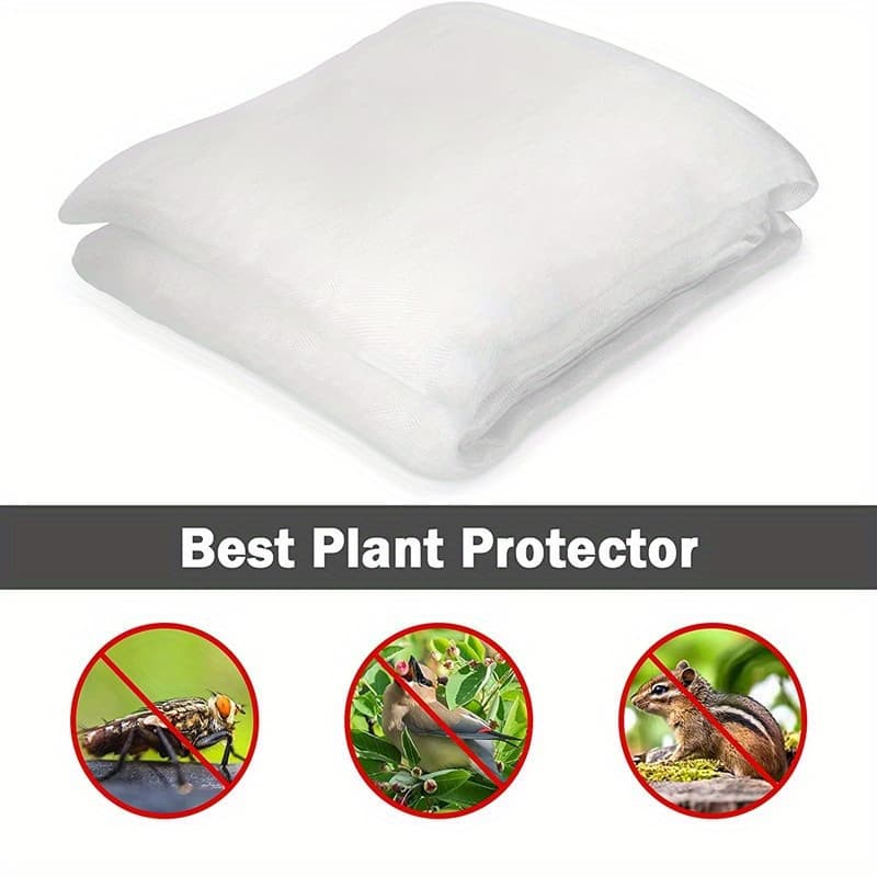 TEMU 1pc 1/ 2/ X 5m Garden Protection Insect Animal Netting Vegetables Crops Plant Mesh Bird Net Garden Vegetable Insect Net Aperture-60 Mesh (1.3mm) Garden Covering Net
