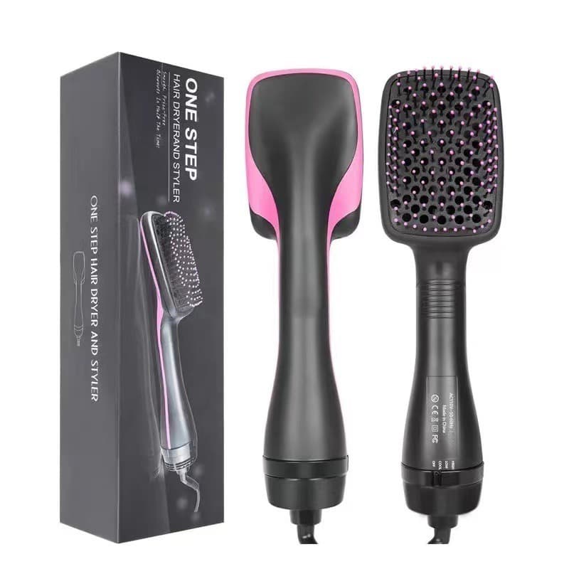 TEMU Portable Hair Straightener Brush | 3-in-1 Hot Air Brush & Styler With Negative , , Rapid, Wet/dry Use, Anti-scald - Comb//dryer In 1 | Perfect Valentine's Day Gift, 110v Power Supply