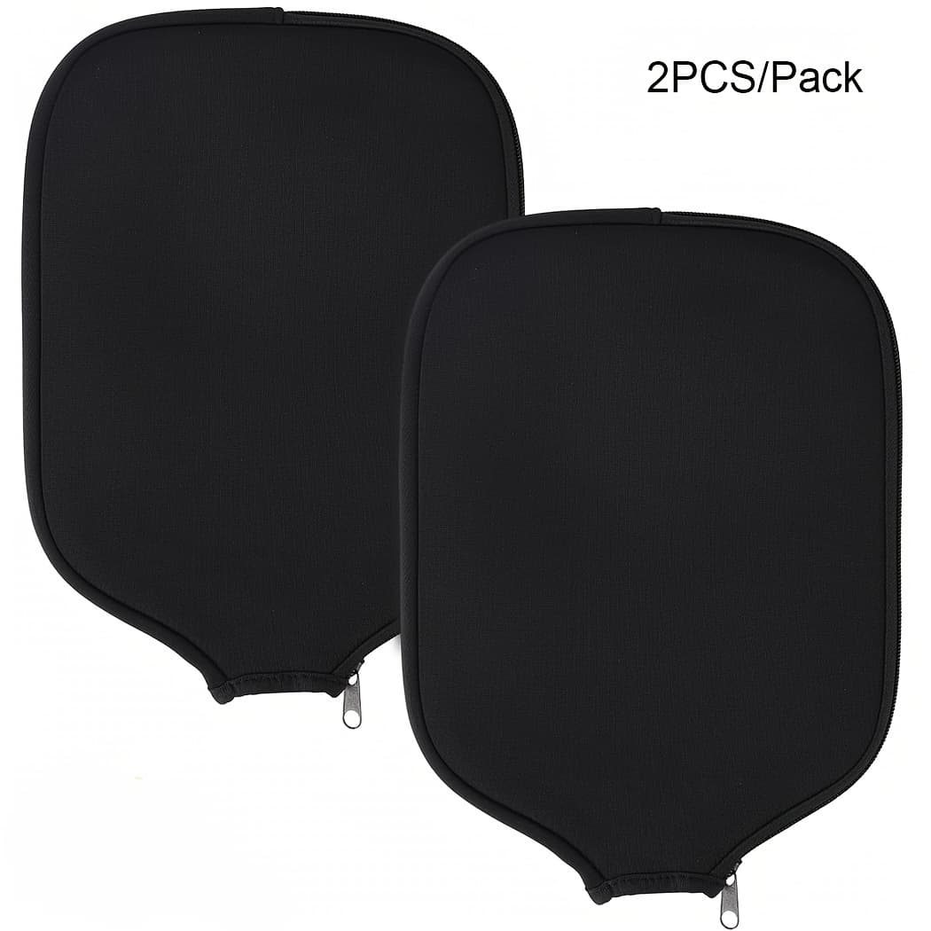 TEMU 2pcs Black Neoprene Pickleball Paddle Covers- Fit, Durable Protection For Paddles, Perfect For Halloween, Christmas& New Year Sports Gear