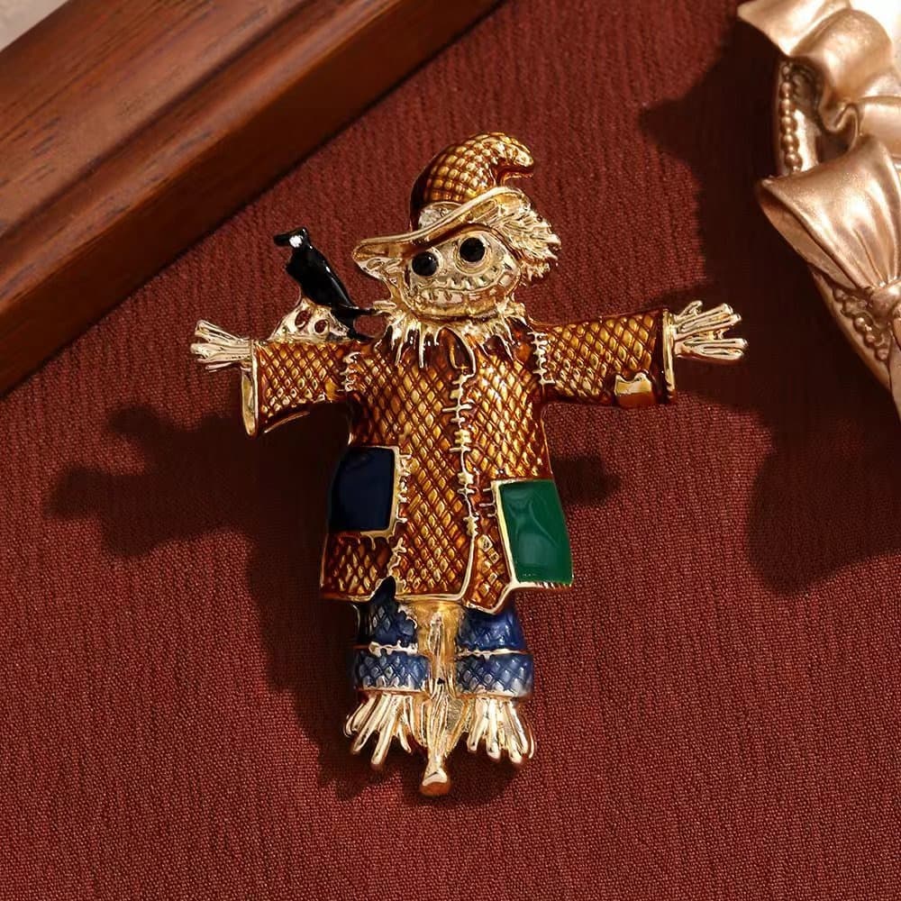 TEMU Vintage Enamel Brooch, Women's Fashionable , And Clown Brooch, Suitable For Formal Occasions, Gift