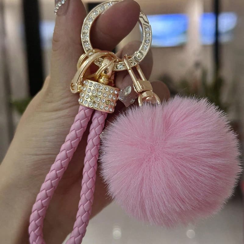 TEMU Fashion Ballet Embellished Metal Keychain, Creative Woven Keyring, / Backpack , 3 Colors Are For