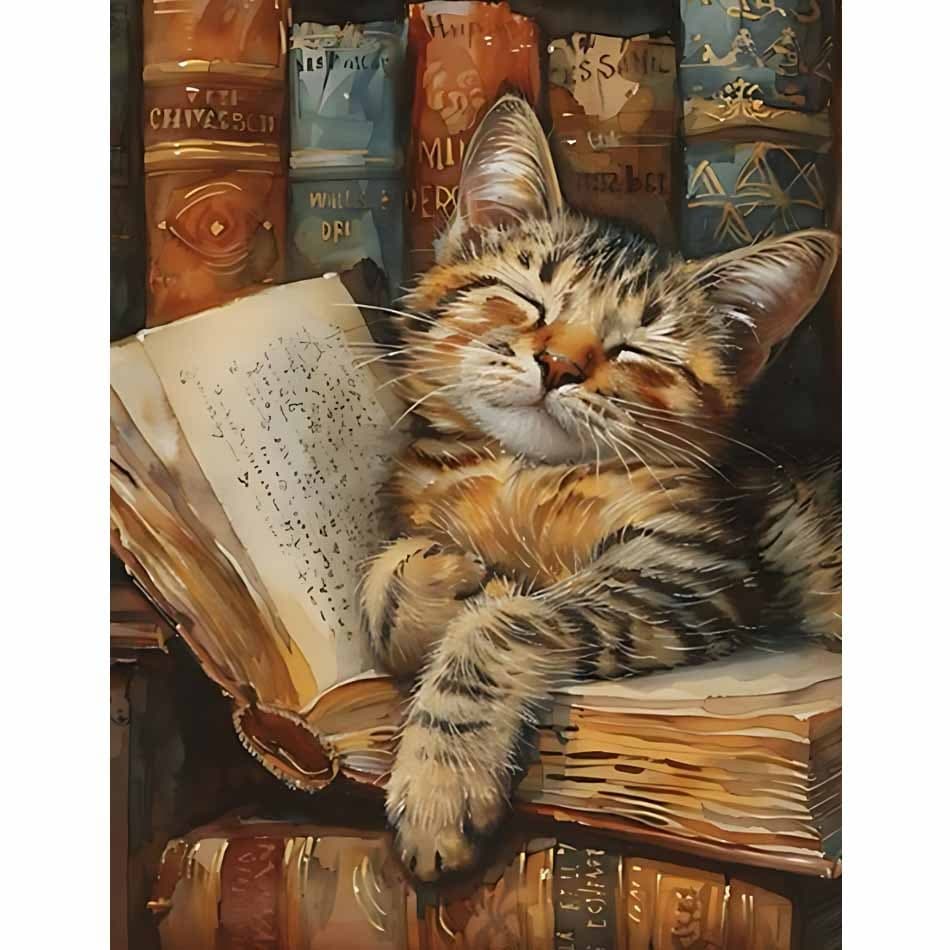 TEMU Professional Art Use, Diy Painting By Numbers For Adults Frameless - Kitten On Canvas For Home Decor, Relaxing Creative Gift For Beginners, Women, Men 16x20inch
