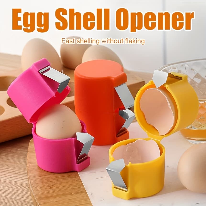 TEMU [3pcs Egg Opener] 3pcs Egg Shell Opener | Egg Cracker, Egg Peeler, Egg Separator For Eggs, Hard Boiled Egg Peeler Tool | Kitchen Gadgets For Cooking Bakery