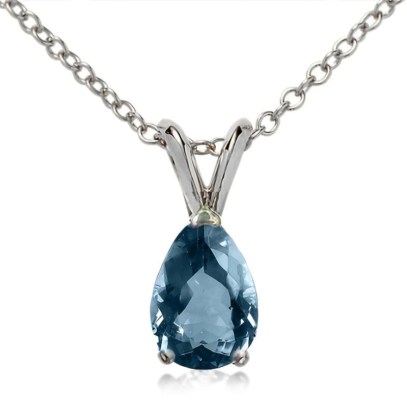 TEMU Luxurious 1.5-carat Alexandrite Teardrop Pendant Necklace | 925 Sterling Silver | 40 Cm (1.97 Inches) | Valentine's Day Gift | Vintage-style Birthday Gift Total Product Weight (5.2 G)