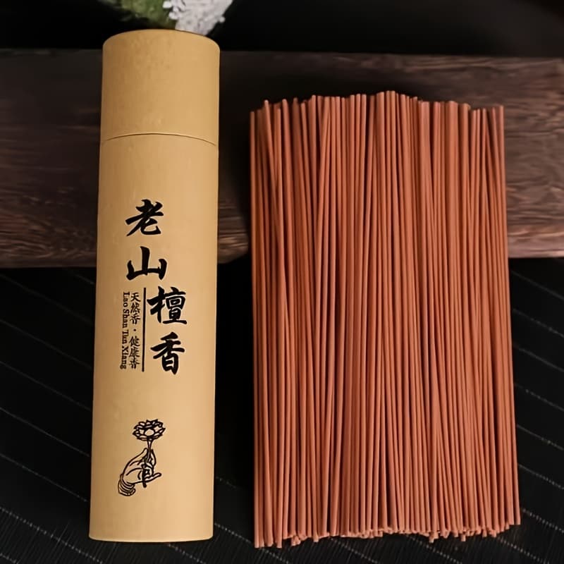 TEMU 500pcs Solid Color Sandalwood Incense Sticks For Home Decoration Natural Sandalwood Incense Suitable For Living Room Kitchen Bedroom Outdoor Party Activities Incense