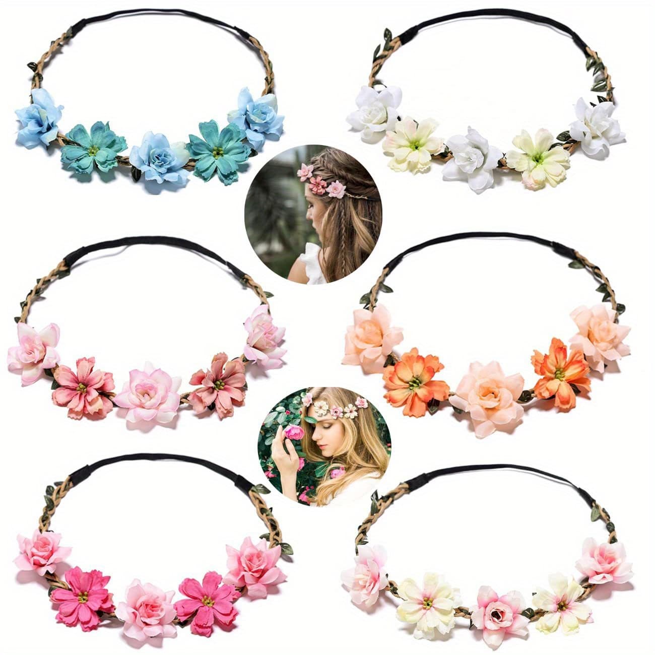 TEMU 6 Pcs , Women's Accessories, , Headpieces For , Bridesmaids, Weddings