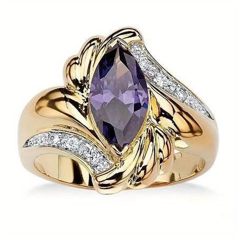 TEMU Creative Fashion Circular Ring Festival Gift Anniversary Gift Birthday Party Jewelry