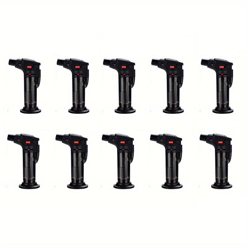 TEMU (butane Not Included)10pcs , Butane Refillable Lighter, Single Flame Windproof , Multi-functional Mini Gas Lighter, Suitable For Candles, Fireplaces, Camping, Barbecue, Kitchen