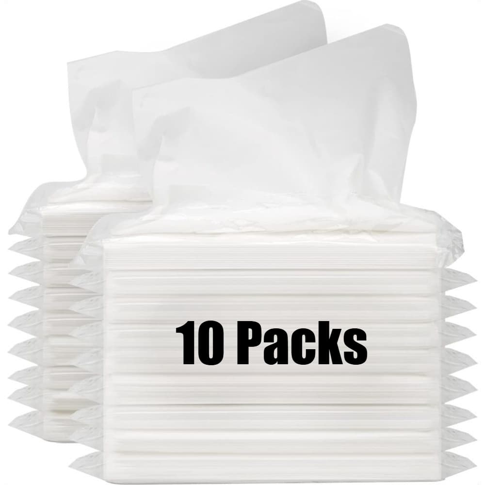 TEMU (10 Packs) Car Tissue Paper - Super Soft And Paper - Car Tissue Box Refill Pack - Dashboard-specific Paper - Travel Car Cleaning Paper - Automotive Supplies And Additions