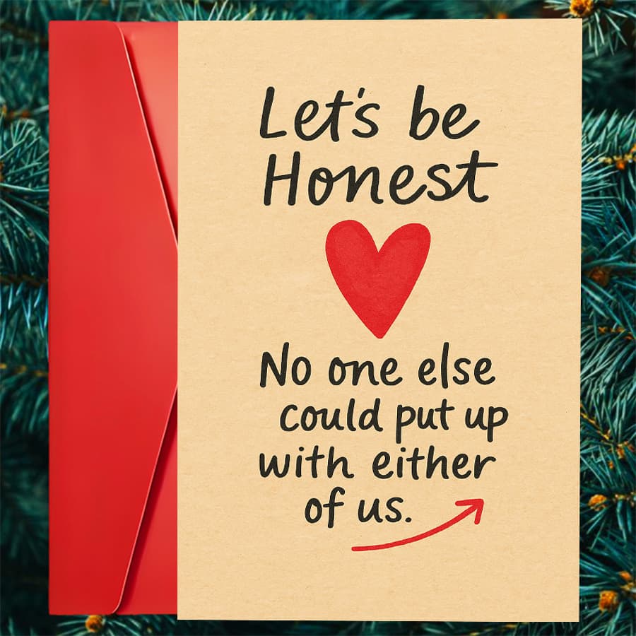 TEMU 1pc Funny Relationship Greeting Card Compatible For Couples - Love Letter For Husband Wife Partner, Romantic Anniversary Gift With Message, Card For Or Partner - English Language Card For Grown
