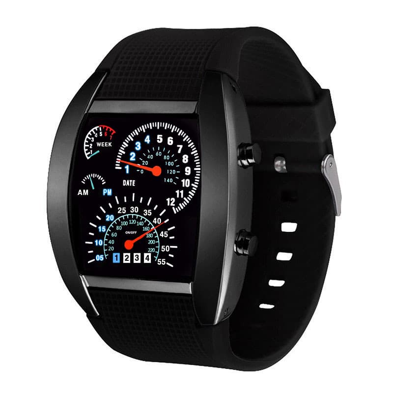 TEMU New Motorcycle Dashboard Watch, Fashionable Men's Sports Watch, Motorcycle And Bicycle Riding Watch, Back To , Christmas, Halloween Decoration Watch, Without Battery