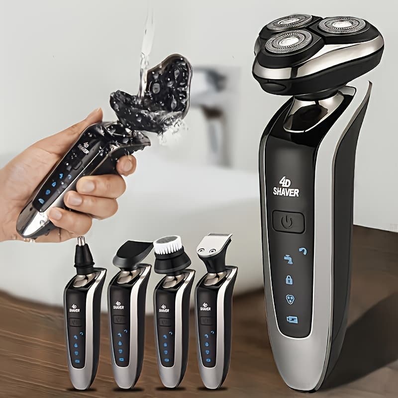 TEMU Men's Electric Shaving Device, Rechargeable Rotary Shavers, Ideal Father's Day Present For Dads, Husbands, And