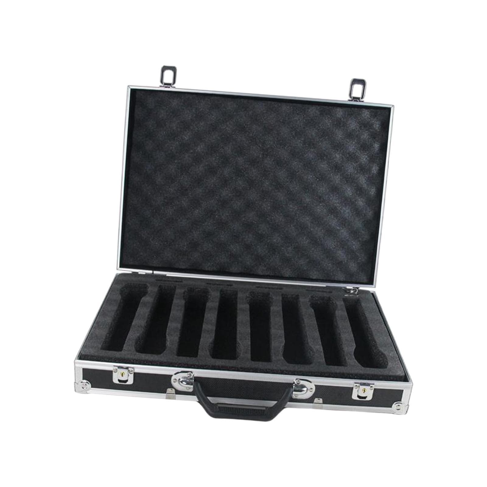 TEMU Covered Storage Box Impact Resistant Case Singing Shockproof Hard Shell Mic Case