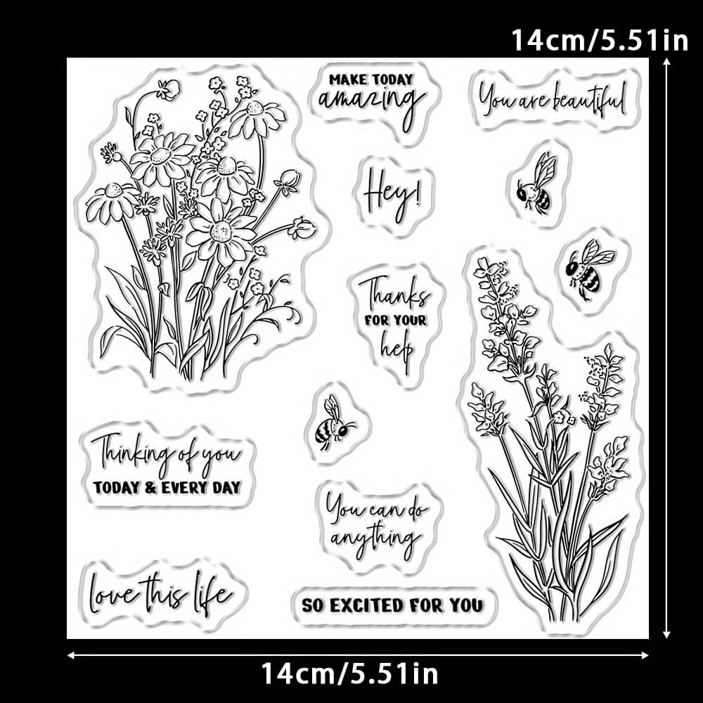 TEMU Yixuan Scrapbooking 1pc Clusters Clear Stamps And Metal Cutting Dies For Diy Album Card Diary Hand Account Embossing Silicone Stamps Cutting Dies Decoration