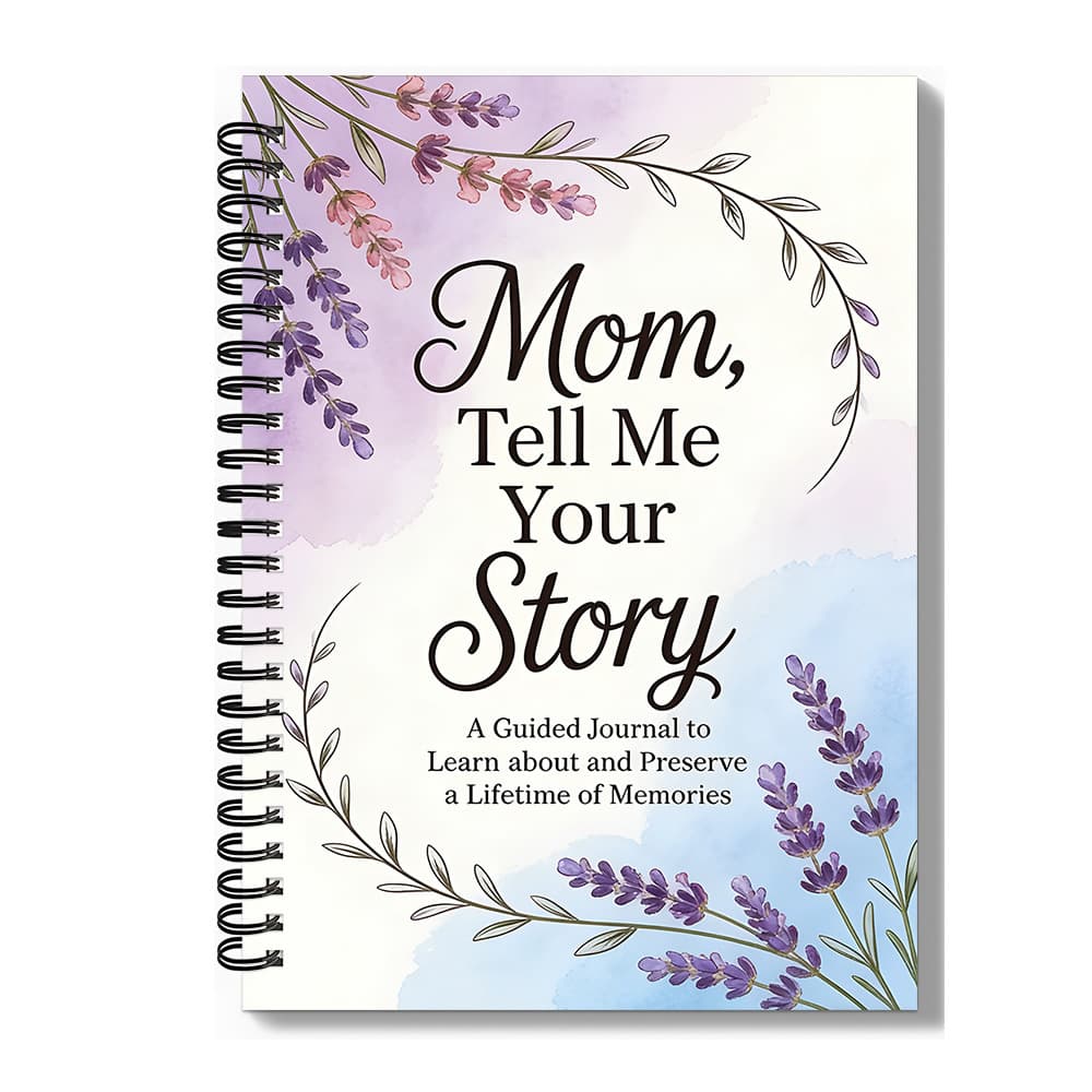 TEMU 1pc Spiral Notebooks With A Design, Bound In A Spiral Format, 'mom, Share ' - A Guided Journal For And A Mother's Memories Throughout Her Life, Suitable For Family And