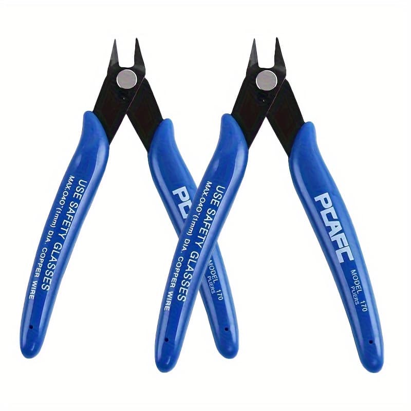 TEMU Hardened Steel Flush Cutters - Precision Wire Cutters For 3d Printer Filament Electronics Trimming And Fishing