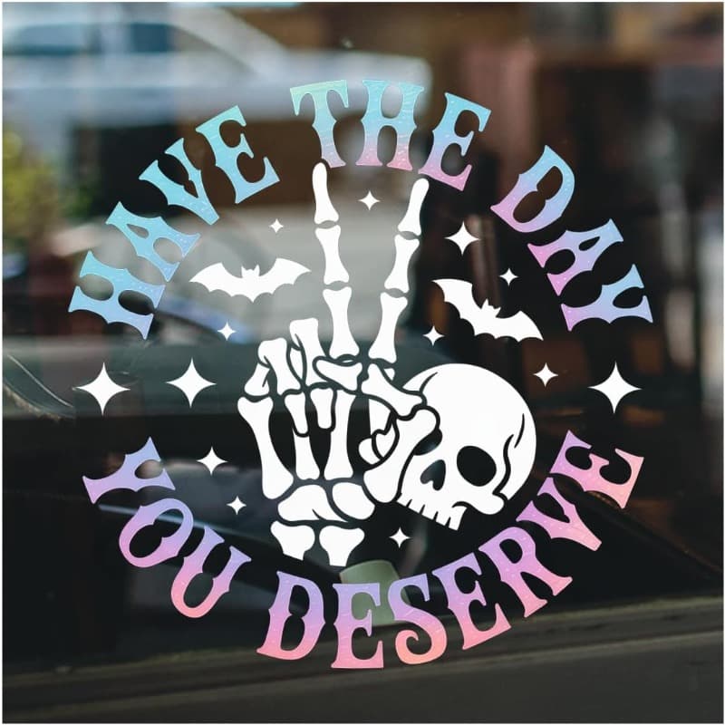 TEMU Have Decals You , And Hand Stickers, Fun Gothic Vinyl, Halloween Car Laptop Window Decorations, 7-inch Horror Gifts