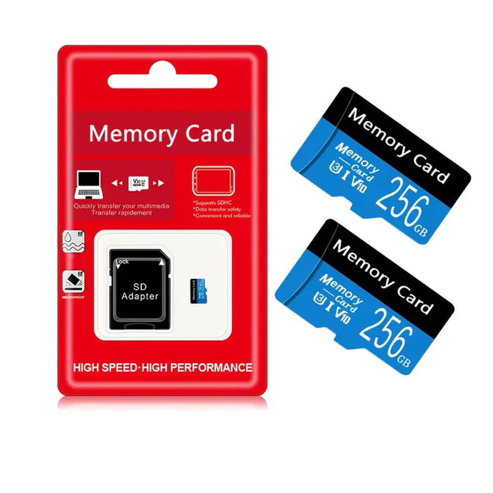 TEMU 2-pack Of 256gb Tf Cards For Expanding Storage In Mobile Phones, Tablets, Action Cameras, And Game Consoles.