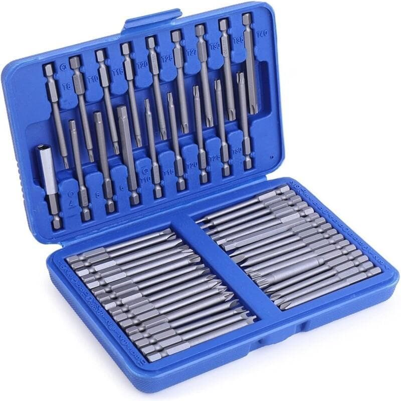 TEMU 50pcs Magnetic Screwdriver Bit Set, 75mm Long Hex Shank Torx Head Kit, Tool Repair Kit, Suitable For Home, And Other