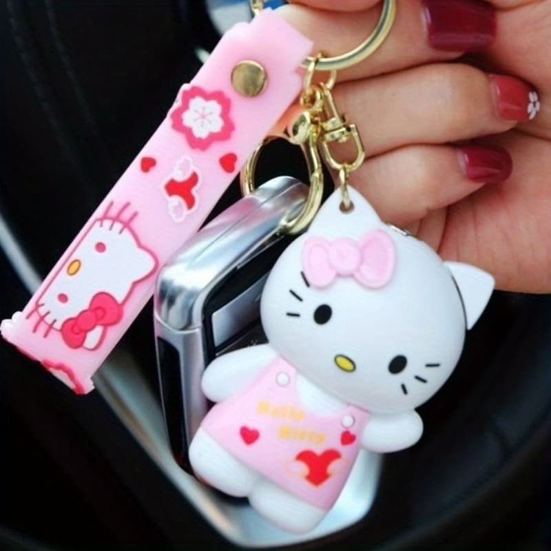 TEMU (no Butane Gas)hello Kitty Character Lighter With Keychain, Gas Lighter 3d Cartoon Cute Lighter, Suitable For Gift
