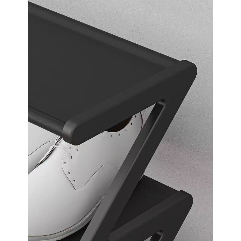 TEMU 4-layer Z-shaped Shoe Rack, Plastic And Metal Freestanding Storage Rack, Easy-to-install Floor-to-ceiling Shoe Rack, Suitable For Dormitory, Apartment, Living Room Shoe Storage