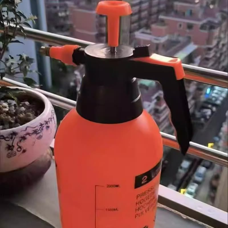 TEMU 2 High-pressure Air Sprayer - Handheld Garden Watering Can With Adjustable Nozzle For Lawns, Flowers, And Home Cleaning
