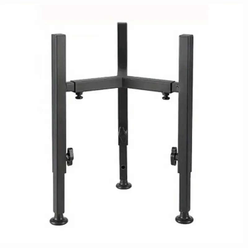 TEMU Adjustable Elevated Dog Bowl Stand, Tall Metal Raised Feeding Station Holder, Anti-slip Wide Dog Food Water Bowl Stand For Medium Large Dogs, Pet Dining Support Rack Without Bowls