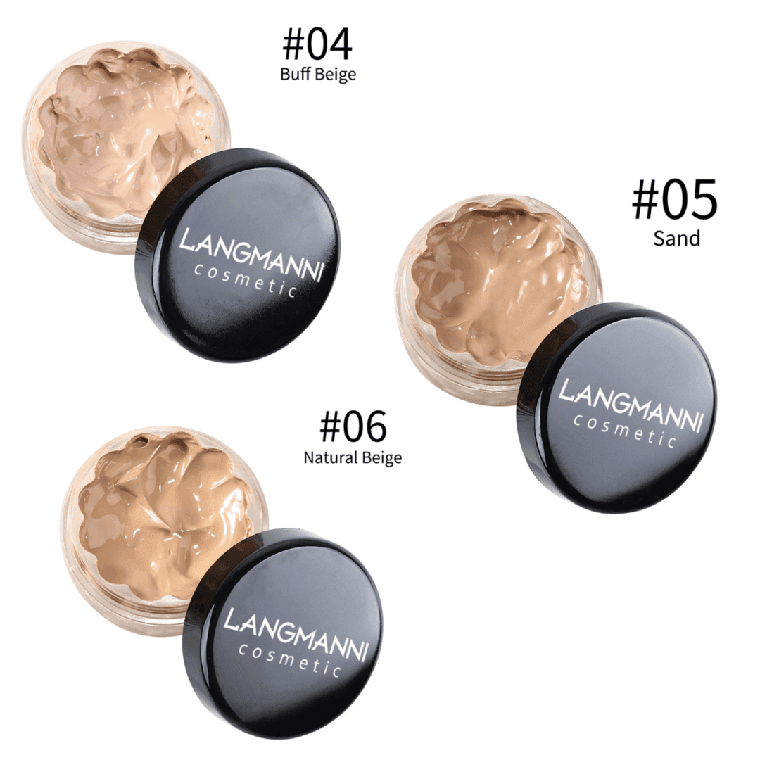 TEMU 3pcs/set Longwear& Easy To Apply Cream Concealer Foundation, Waterproof Contour Makeup. Corrects Dark Circles Eye Bags Freckle