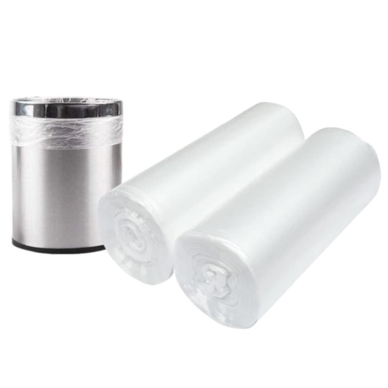 TEMU 96pcs Of Step-on Trash Can Liners, Clear Small Garbage Bags For 10 , Suitable For Waste Bins In Bathrooms And Offices