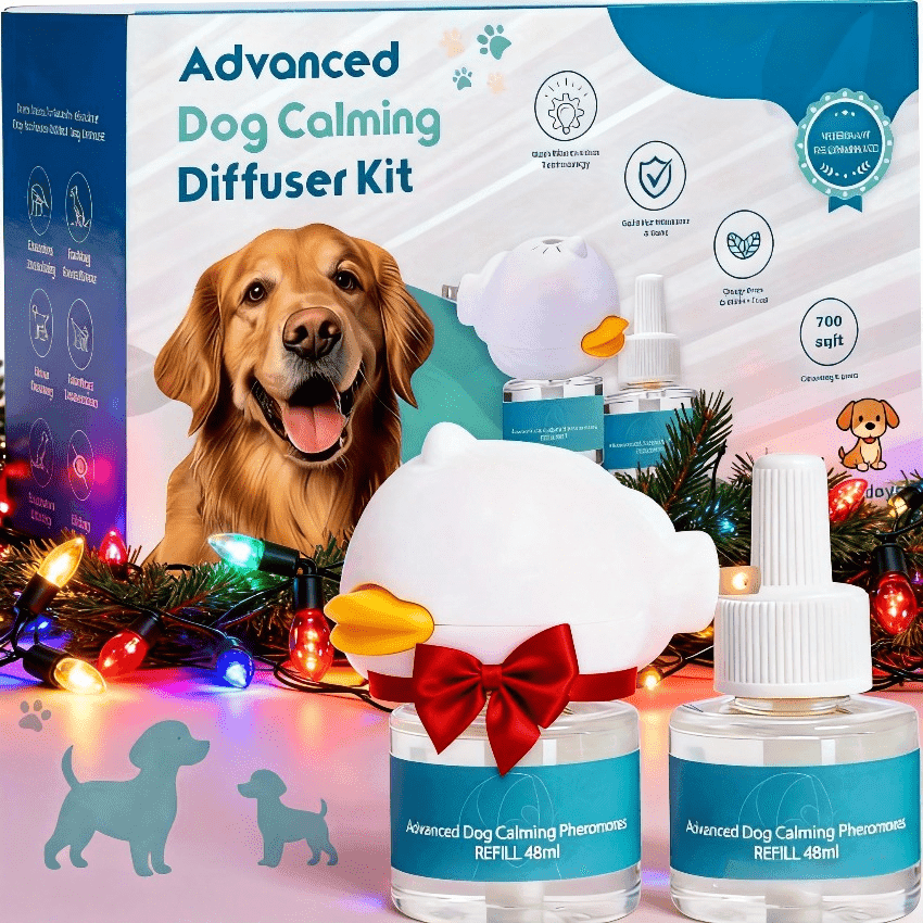 TEMU Md80 Day Dog Soothing Diffuser - Stress, Destructive Behavior, Separation, And Other Issues. , Safe And Effective, Packaging May , Without Battery
