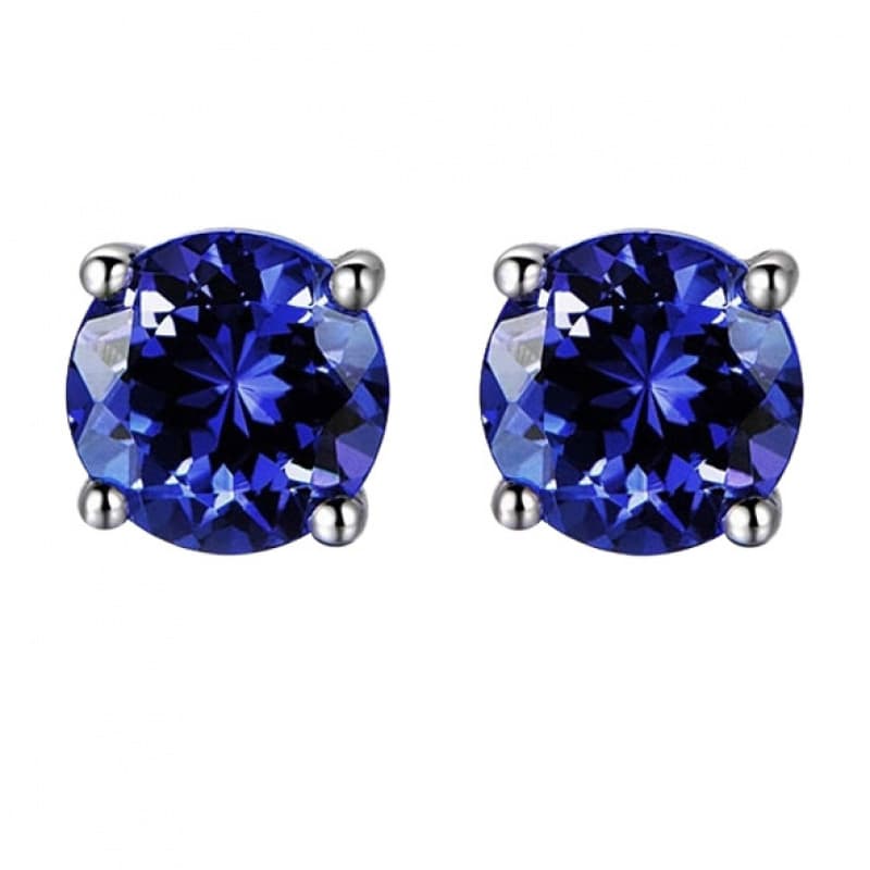 TEMU Tanzanite Earrings In 925 Silver - A Touch Of For Events, Holidays, And Everyday Use In Europe And America