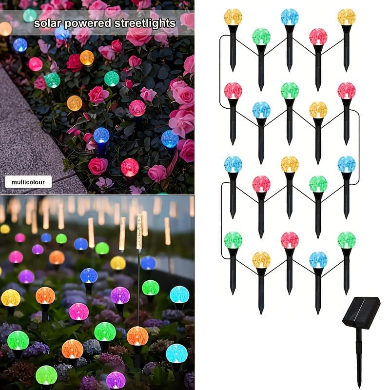 TEMU 40/10led Solar-powered Outdoor Garden Lights With Motion And 8 Lighting , High Quality, , Led Pathway Lights, Modern Black And , Suitable For Driveways, Courtyards, Lawns, Weddings