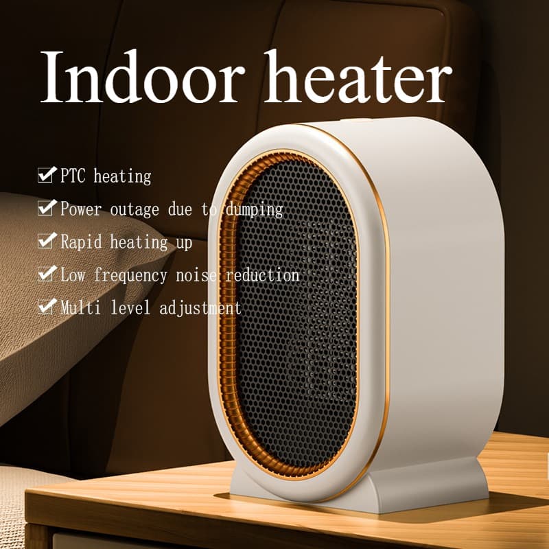 TEMU 1200w Small Space Heater, Winter Electric Heater, Silent Heater, Indoor Fan Heater, Portable Heater Fan For Office Desk Indoor Use, Gift For , Halloween, Christmas, New Year