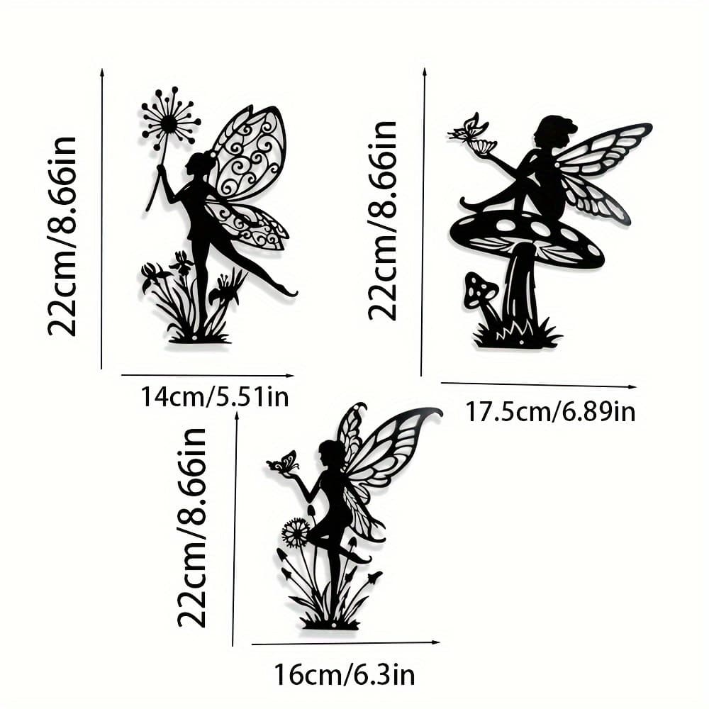 TEMU 3pcs Metal Wall Decoration Outdoor Art Indoor Metal Outdoor Fence Hanging Decoration Home, Living Room, Bedroom, Courtyard, Terrace, Porch