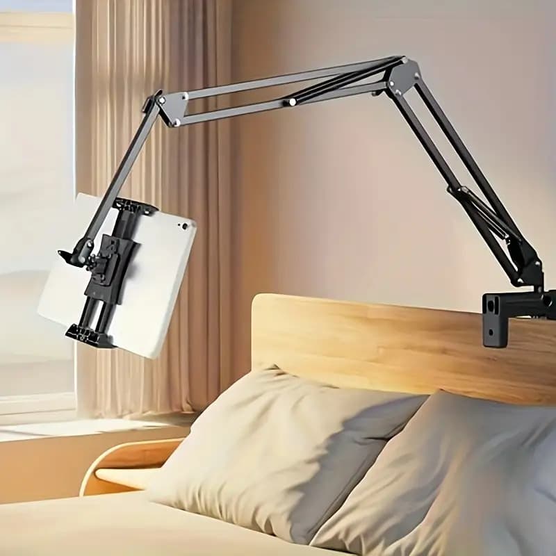 TEMU Extended Desktop Stand, Long Arm Tablet Stand, Bedside Tabletop Stand, Suitable For Ipad, Smartphone Holder, Lazy Phone Holder, Bedside Stand, Mechanical Cantilever Stand