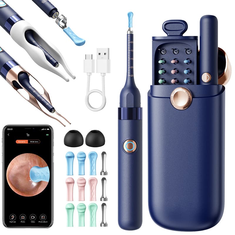 TEMU Earwax Removal Tool Set With Light & - Rechargeable Battery-powered, Earwax Cleaner For Ios & , Nose Picker, Cleaning Kit, Birthday Gifts For Adult, Local Warehouse, Travel Essential, ,